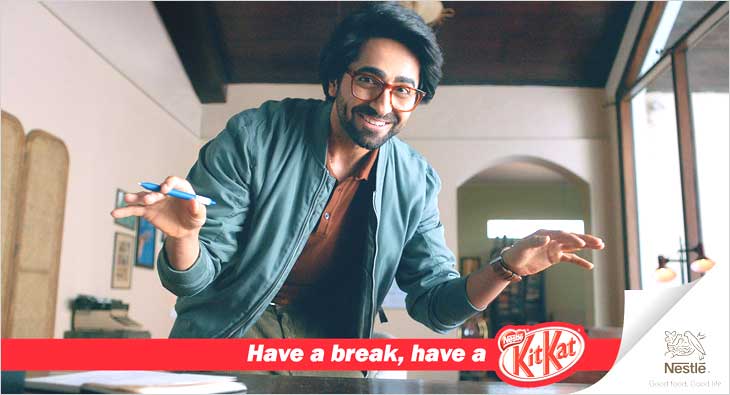 metriek Ondraaglijk uitlijning KitKat ad with Ayushmann Khurrana: Does it 'break' the clutter? -  Exchange4media