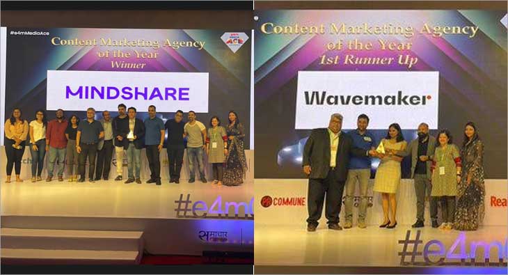 Mindshare, Wavemaker take home Content Marketing Agency Awards at e4m Media ACE