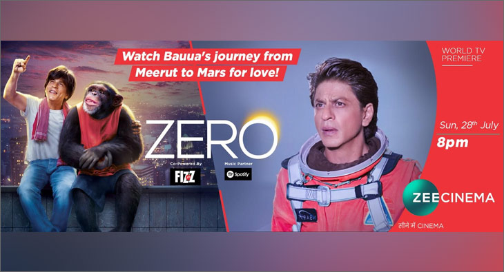 Zero to premiere on Zee Cinema 
