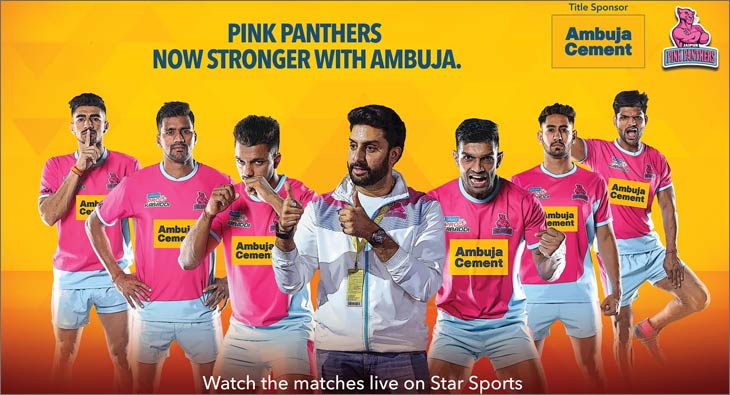 Title sponsor Ambuja Cements strengthens Jaipur Pink Panthers at Pro  Kabaddi League - Exchange4media